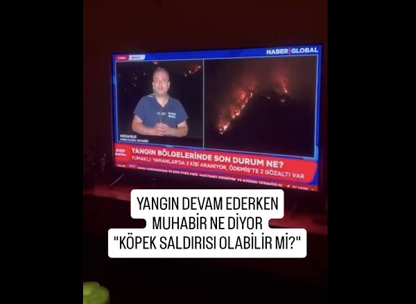 "Her an saldırıya maruz kalabiliriz." diyen muhabirin o anları tepki çekti.