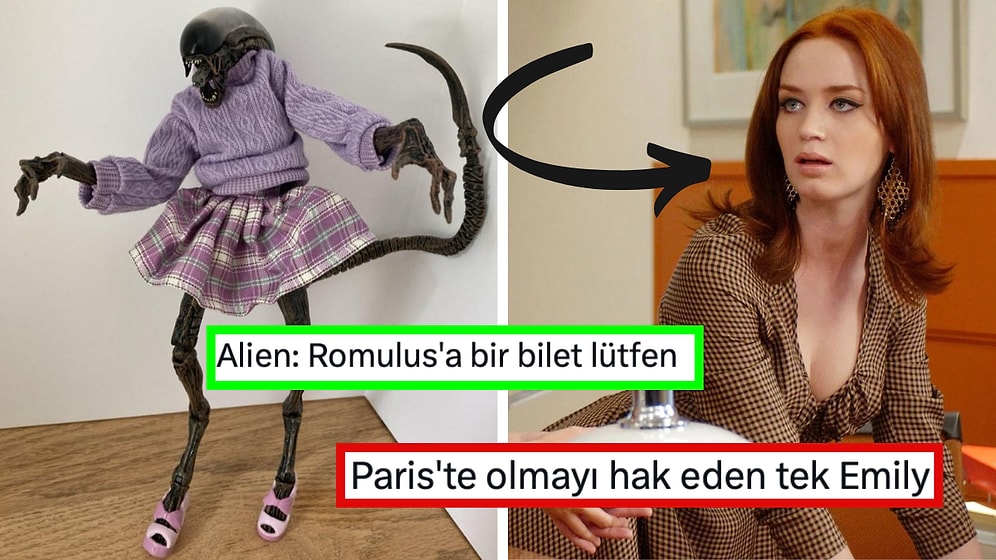 'Emily in Paris'ten 'Alien: Romulus' Filmine Haftanın Birbirinden Komik Dizi ve Film Paylaşımları