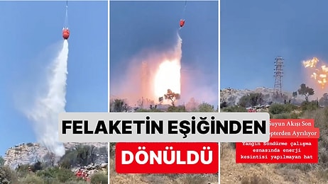 Felaketin Eşiğinden Dönüldü: Yangın Söndürme Çalışmaları Sırasında Enerjisi Kesilmeyen Hattan Alevler Çıktı