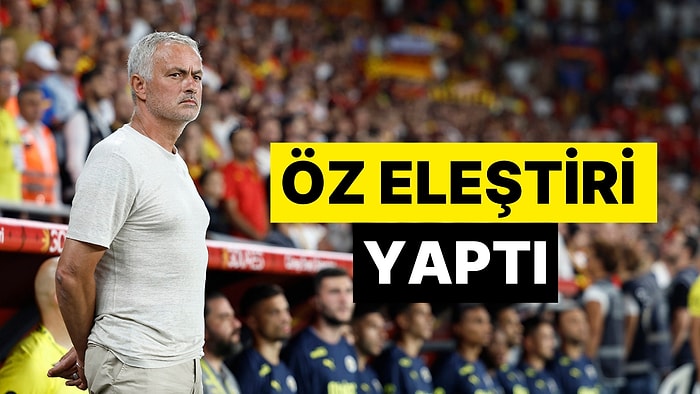 Türk Futbolunun Farklılığına Dikkat Çekti: Jose Mourinho'dan Göztepe Beraberliği Yorumu