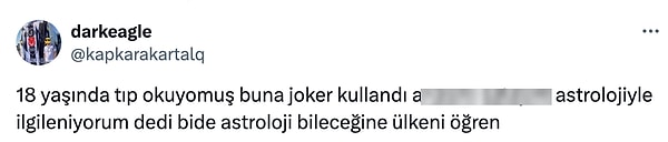 Bir kullanıcı "Bunu nasıl bilemezsin? Önce ülkeni öğren" diye yazdı.