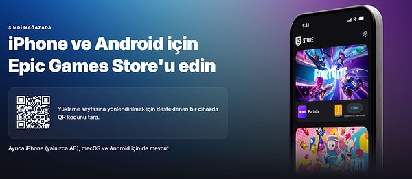 Epic Games Store mobil uygulaması kullanıma sunuldu.