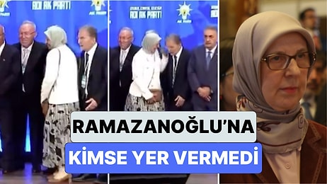 AK Partinin Kuruluş Yıldönümü Töreninde Fotoğrafa Girmek İsteyen Sema Ramazanoğlu'na Kimse Yer Vermedi