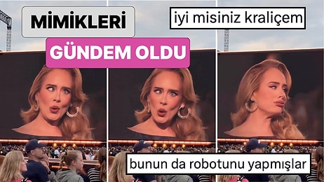 Ne Oluyor Ne Oluyor? Adele'in Bir Konseri Sırasında Yaptığı Mimikler Gündem Oldu