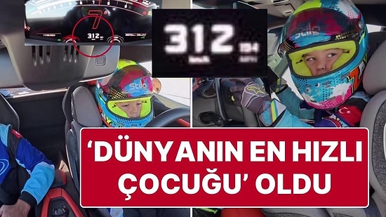 5 Yaşındaki Zayn Yine Pistlerde: Spor Arabayla 312 Kilometre Hız Yaptı