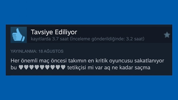 Şike yapabildiğimiz, teşvik primi dağıtabildiğimiz, hatta tetikçi dahi tutabildiğimiz bir menajerlik oyunu yapan köşeyi döner bizden söylemesi.