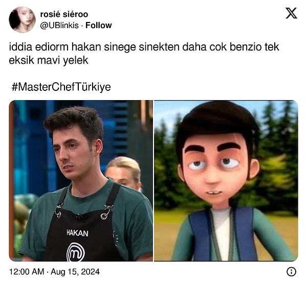 6. MasterChef'te benzerlik işini azaltalım gençler 😅