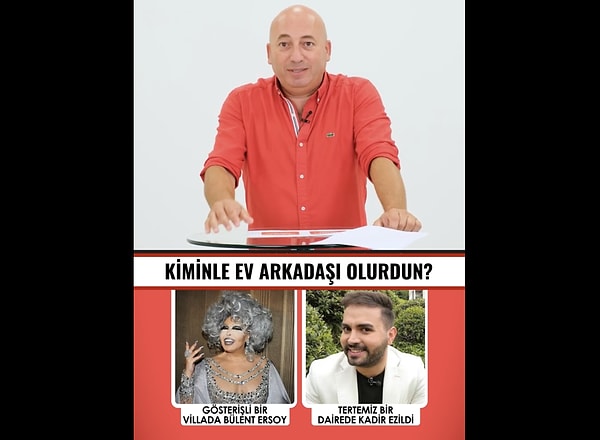 "Kiminle ev arkadaşı olurdun?" sorusunu sorduğumuz Selim Yuhay, bir mimar olarak seçimini yaptı.