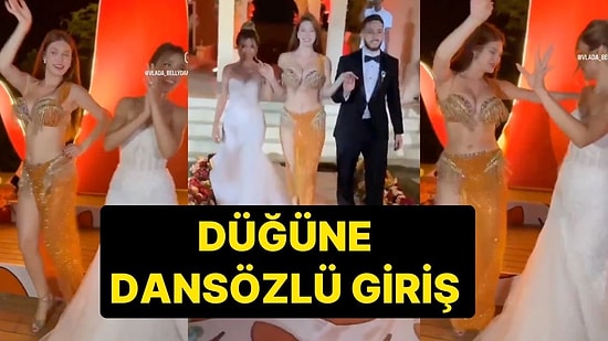 Düğün Girişini Dansözle Yaptılar: Çiftin Rahat Tavırları Sosyal Medyada Gündem Oldu