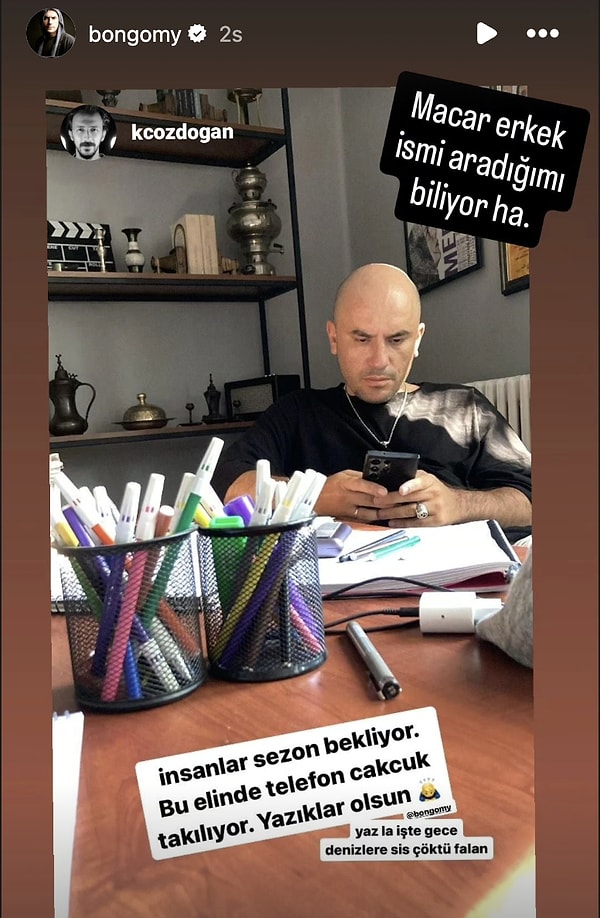 "Macar erkek ismi aradığımı biliyor ha" diyen Altınok, Maçkolik'te gezindiğinin sinyallerini bir kez daha verdi.