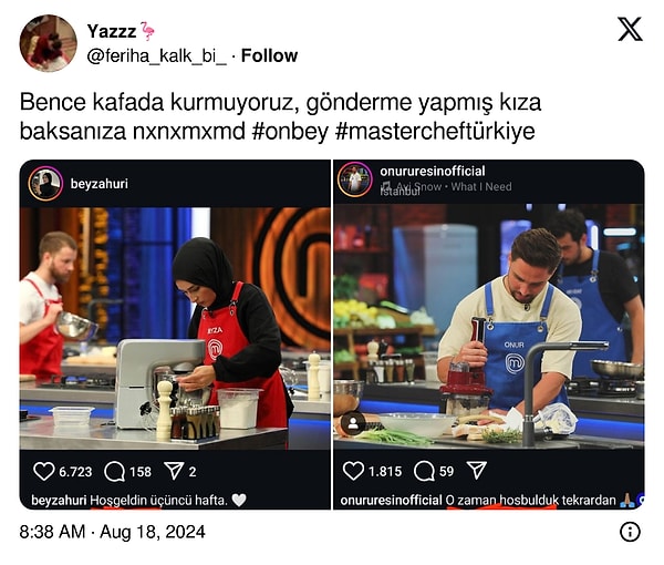 Dikkatli izleyiciden kaçmayan bu paylaşımlara yorum yağdı.