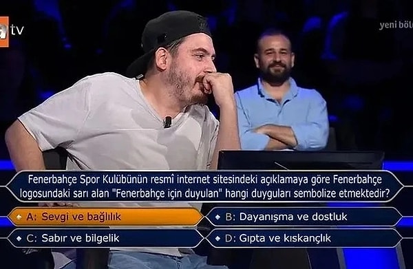 12. Kim Milyoner Olmak İster'de bu hafta yarışmacının başını Fenerbahçe sorusu yaktı. 200 bin tl değerindeki soruya yanlış yanıt veren yarışmacı elendi.