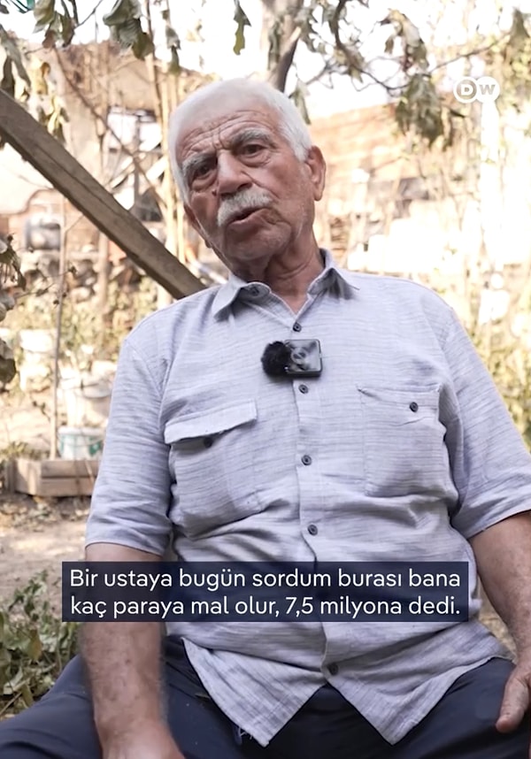 İzmir Bayraklı’da yer alan evden geriye ne yazık ki hiçbir şey kalmamıştı. Mithat Öktem yangın sırasında birçok kez itfaiyeyi aradığını ancak “Araç yok, su yok, yollar kapalı” yanıtını aldığını anlattı.