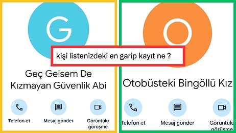 Telefon Rehberlerini Not Defteri Gibi Kullanan Kullanıcıların En İlginç Kayıtları