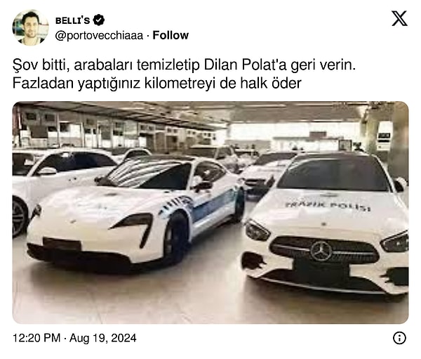 Lüks araçlar akıllara geldi.