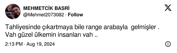 Yüzü gülen Dilan'ın son halinden cezaevinden lüks arabasıyla çıkış yapmasına kadar her bir detay dikkat çekti. Sosyal medya kullanıcıları da durmadı tabii. Buyurun, kimler ne demiş beraber bakalım...