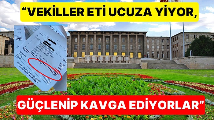 TBMM Lokantasına Ait Aşırı Ucuz Adisyonu Gören Vatandaşın Sinirleri Fena Bozuldu