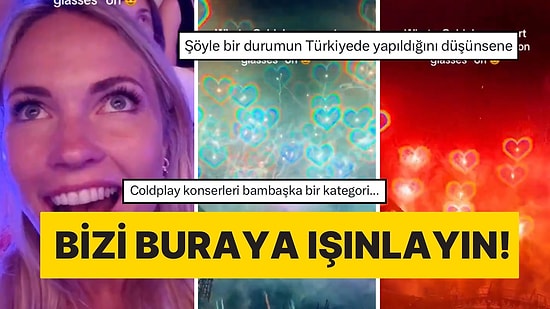 Coldplay Konseriyle Yine Dillerde! Havai Fişekleri Kalp Şeklinde Gören Gözlük Dağıtıldı