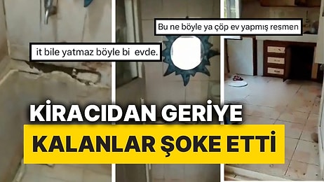 İzmir’de Bir Ev Sahibi Kiracının Eve Verdiği Zararı Görünce Şoke Oldu