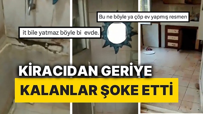 İzmir’de Bir Ev Sahibi Kiracının Eve Verdiği Zararı Görünce Şoke Oldu