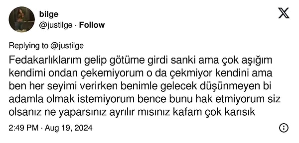 'Ne yapmalıyım?' diye soruyor kendisi. Birçok kullanıcı ise birbirinden farklı yorumlar yaptı, önerilerde bulundu.