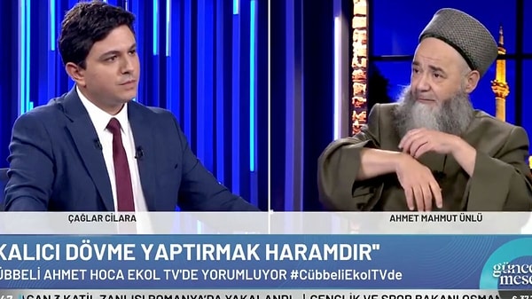 Kamuoyunda 'Cübbeli Ahmet Hoca' lakabıyla tanınan Ahmet Mahmut Ünlü, Ekol TV canlı yayınına katılan bir kadının 'Kalıcı dövme haram mıdır?' sorusunu yanıtladı.