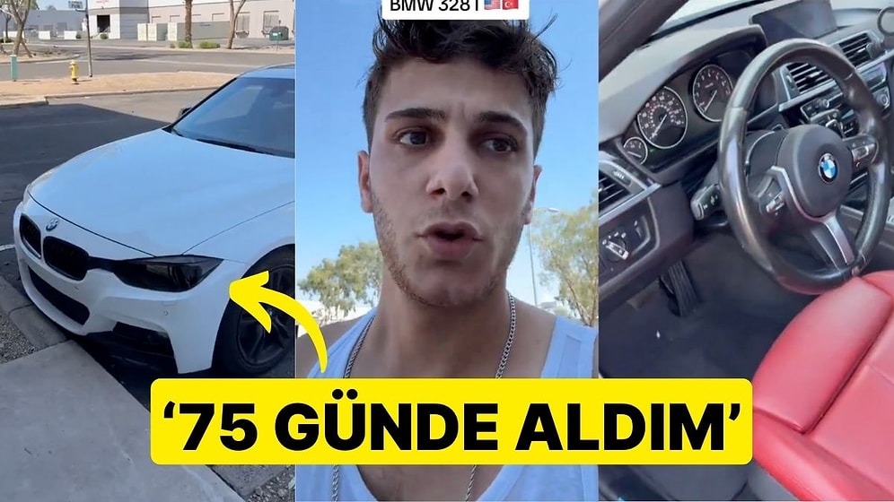 Amerika'da 75 Günde Aldığı Arabayı Gösteren Genç Sosyal Medyada Gündem Oldu: 'Aldığım Fiyat Çok Uygun'