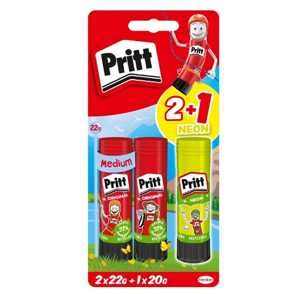 5. Pritt Stick Yapıştırıcı / 3 adet 22 gr Pritt