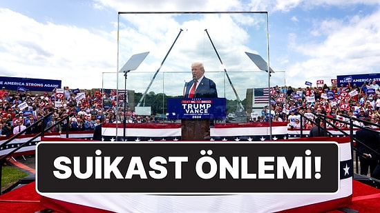 Donald Trump Yeniden Açık Havada: Kurşun Geçirmez Camın Arkasından Konuştu