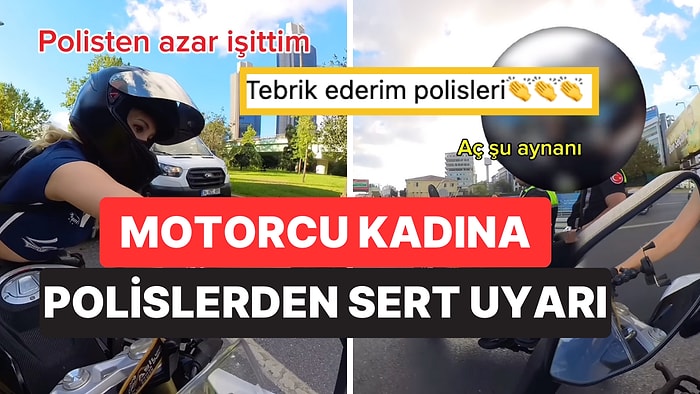 Trafikte Aynalarını Kapatan Motorcu Kadına Polislerin Uyarısı Sosyal Medyada Viral Oldu