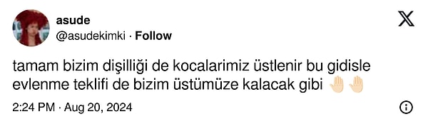 Ev işini 'dişilik' zannedenler de vardı 👇