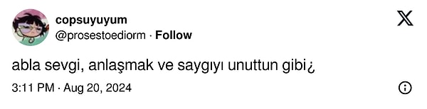 Sevgi, saygı, anlayış... 👇