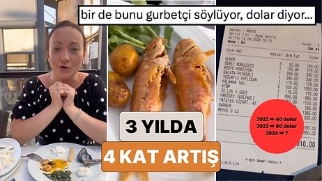 Bir Gurbetçi Türkiye'de Her Yıl Gittiği Restoran'ın Son 3 Yıldaki Fiyat Değişimini Paylaştı