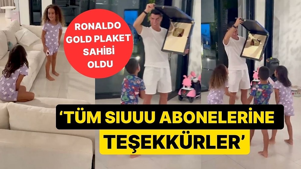 YouTube Kanalı Açan Cristiano Ronaldo 1 Günde 14 Milyon Aboneye Ulaştı: 'Tüm Sıuuu Abonelerine Teşekkürler'
