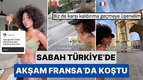 Koşu Videoları ile Tanınan Ayşe Bir Takipçisinin İsteği Üzerine Aynı Gün İçinde İki Farklı Ülkede Koştu