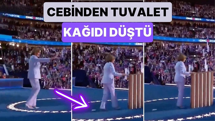 Demokrat Parti Kongresi'nde Konuşma Yapmak İçin Kürsüye Çıkan Nancy Pelosi'nin Cebinden Tuvalet Kağıdı Düştü