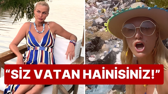 Küplere Bindi: Bafa Gölü'nün Etrafına Atılan Çöpleri Fark Eden Tuğba Özay "Vatan Hainleri" Diye Seslendi!