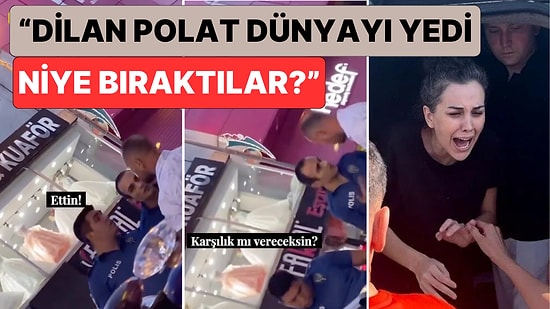 Bir Şahıs Kendisine İşlem Yapmak İsteyen Polislerle "Dilan Polat'ı Neden Bıraktılar" Diyerek Tartıştı