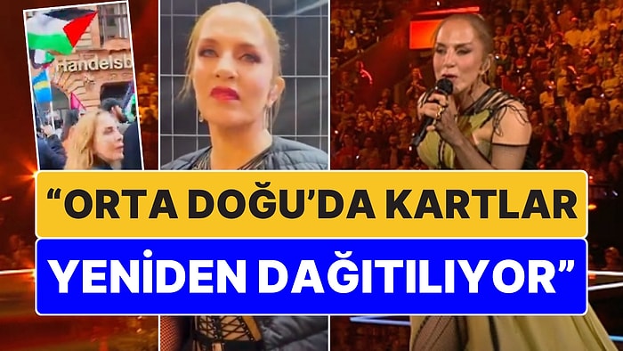 Eurovision 2024'te Sahneye Çıkan Sertab Erener: "İsrail'i Kınıyorum, Sonuna Kadar da Karşı Olacağım"