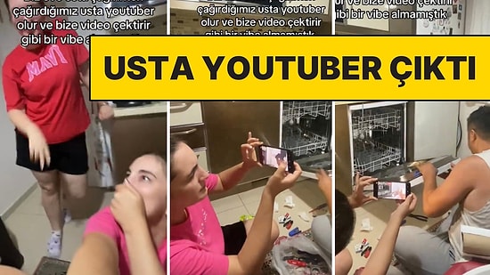 Bulaşık Makinesi Tamirine Gelen Usta YouTuber Olunca Ev Sahiplerine Video Çektirdi