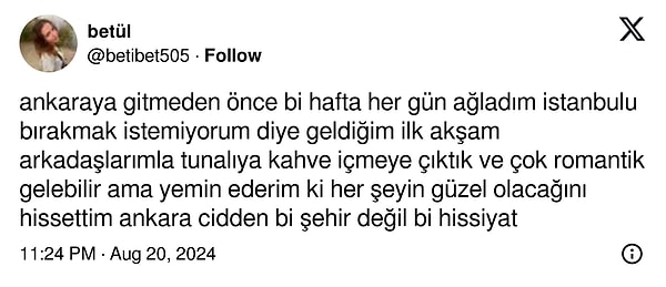 Ankara'yı iliklerine kadar hissetmiş kişilerin övgülerine gelin bi' beraber bakalım...👇