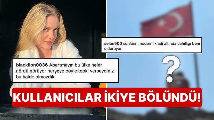 Serel Yereli'nin Sevgilisiyle Birlikte Türk Bayrağının Altında Verdiği Bikinili Poz Tartışma Yarattı!