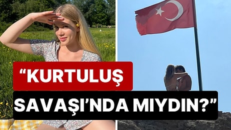 Türk Bayrağı'nın Altındaki Pozuyla Tartışma Yaratan Serel Yereli "Ahkam Kesenleri" Özgürlükten Vurdu!