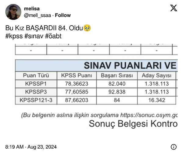 2. Tabii yalnızca hayal kırıklığı yaşayanlar olmadı, bazıları da sevincini sosyal medyada coşkuyla paylaştı.