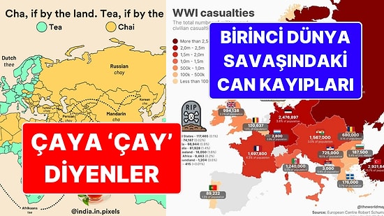 İncelemelere Doyamayacağınız Bu 10 Harita Hayata Bakış Açınızı Değiştirebilir!