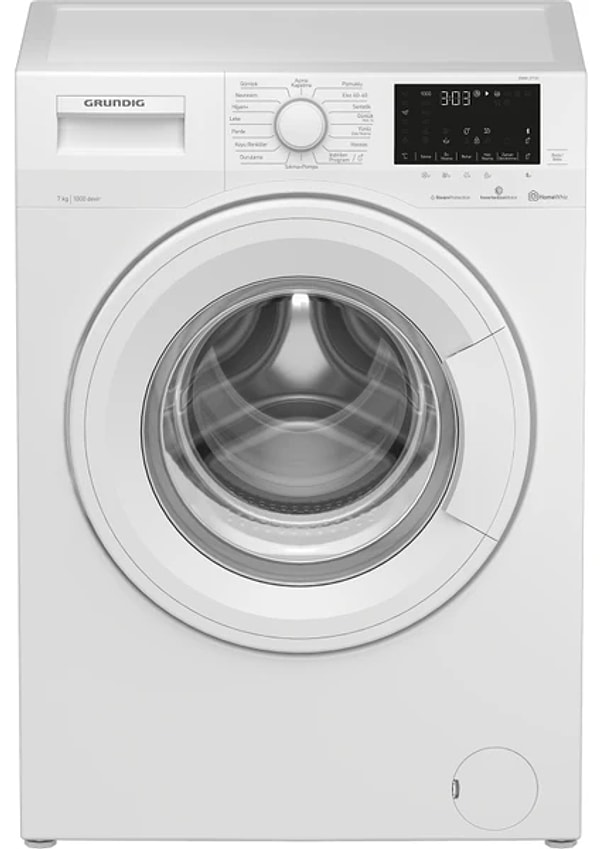 3. Grundig GWM 27101D 7 kg 1000 Devir Bluetooth Bağlantılı Çamaşır Makinesi