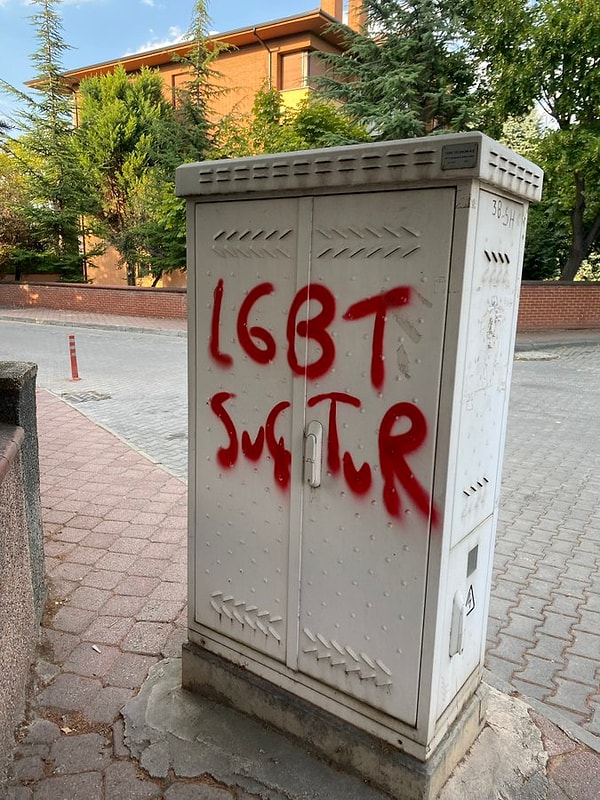 Gazeteci Nevşin Mengü’nün paylaştığı “LGBT suçtur” görselleri 👇