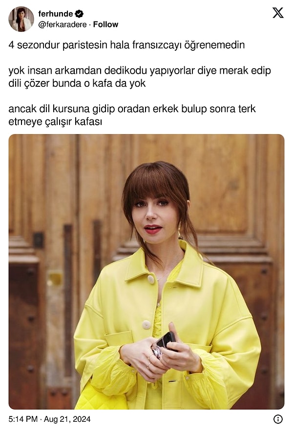 6. Emily buna haksızsınız diyemezsin: