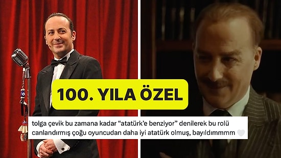 Bir Filmde Mustafa Kemal Atatürk'ü Canlandıran Komedyen Tolga Çevik Övgü Üstüne Övgü Aldı