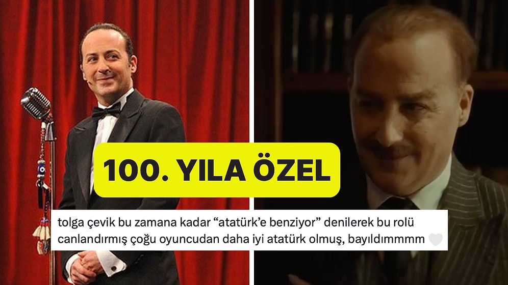 Bir Filmde Mustafa Kemal Atatürk'ü Canlandıran Komedyen Tolga Çevik Övgü Üstüne Övgü Aldı